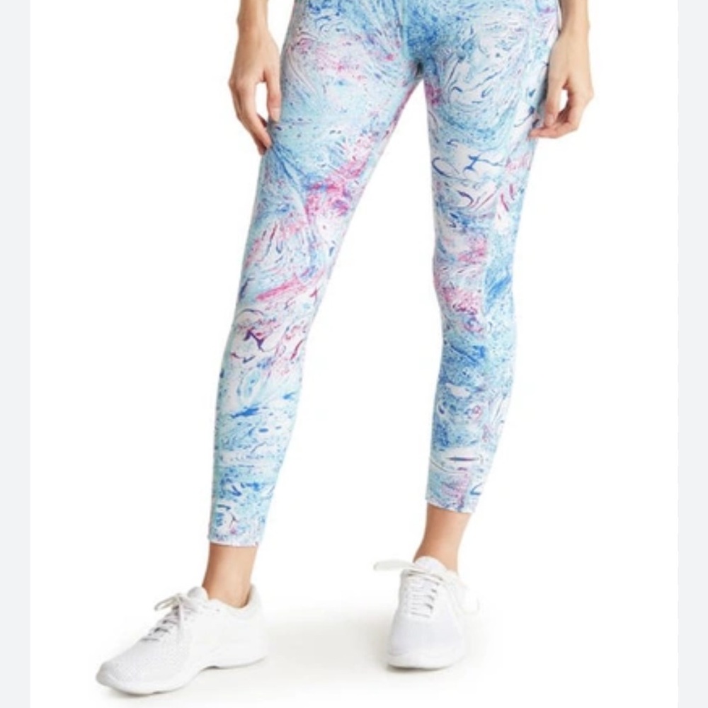 Calvin Klein Blue and Pink Jeggings with Artistic Tie-Dye size 2X